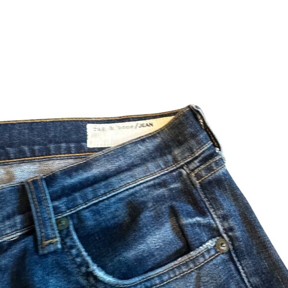 Rag & Bone Denim Dre Distressed Jeans Pants Dark Colvin Wash Size 28 Women's - Picture 7 of 14